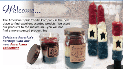 eshop at  American Spirit Candle's web store for Made in America products